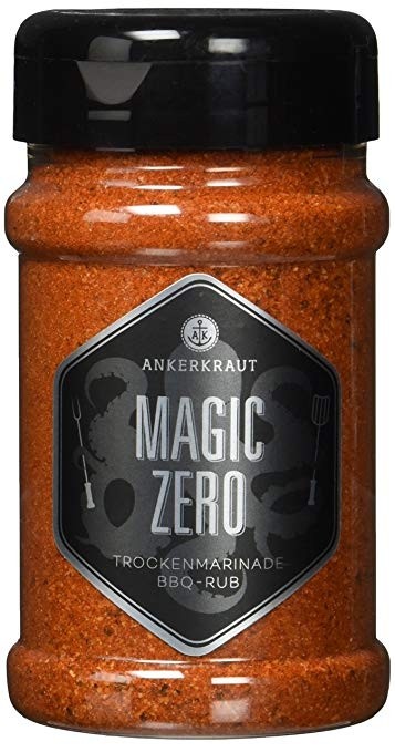 Ankerkraut Magic Zero, 230g im Streuer, BBQ-Rub OHNE ZUCKER