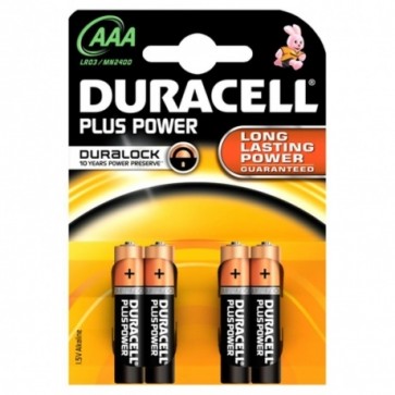 Duracell MN2400 Plus Power Micro Batterie AAA 4Stk. Pkg.