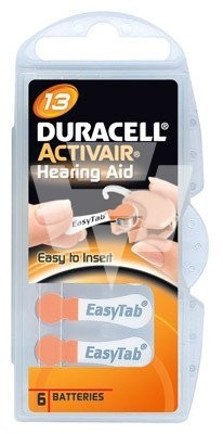 Duracell Hörgerätebatterie D13 Activair