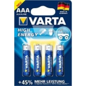 Varta 4903 High Energy  Micro Batterie AAA 4Stk. Pkg.