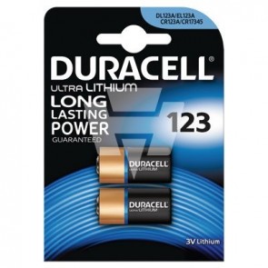 Duracell Photobatterie CR123A Ultra Lithium 3V 2er Pkg