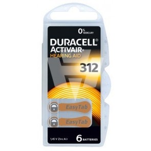 Duracell Hörgerätebatterie 312