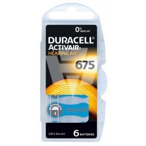 Duracell Hörgerätebatterie D675AC Activair